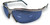 Metal safety glass blue mirrored lens