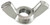6-32 Wing Nut 18.8 Stainless Steel