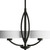 Calven Collection Forged Black 3-light Chandelier