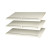 24 Inch Shoe Shelves (3 pack) - White