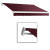 20 Feet MAUI (10 Feet Projection) Manual Retractable Awning - Burgundy