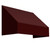 6 Feet Toronto (31 Inch H X 24 Inch D) Window / Entry Awning Burgundy