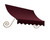 3 Feet Montreal (31 Inch H X 24 Inch D) Window / Entry Awning Burgundy