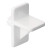 Shelf support platsic 1/4 In. white