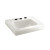 Roxalyn Wall-Mount Bathroom Sink in White