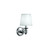 Nadia Collection 1-Light Chrome Wall Sconce