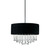 Penchant Collection 6-Light Black Round Large Pendant