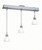 3 Light Pendant Steel Finish Frost Glass Shade