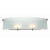 2 Light Wall Sconce Frost Finish Curved Glass Shade