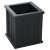 Cape Cod Planter 16 x 16 - Black