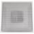 24 in. x 24 in. x 10 in Collar White Drop Ceiling T-Bar Perforated Adj. Blade Steel Supply Air Register