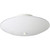 White 2-light Flush mount