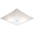 White 2-light Flush mount