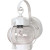 1-Light 11 Inch Wall Lantern Onion Lantern with Clear Seed Glass finished in White