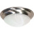 2-Light Brushed Nickel Fluorescent 14 Inch Flush Mount Twist & Lock with Alabaster Glass (2) 13 watt CFL Bulbs Included