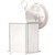 White Cube Lantern Light with Frosted Glass  (Bulb included)