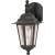 Cornerstone 1-Light 13 Inch Wall Lantern - Arm Downwith Clear Seed Glass finished in Textured Black