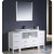 Torino 60 Inch White Modern Bathroom Vanity With 2 Side Cabinets And Undermount Sink