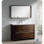 Allier 48 Inch Wenge Brown Modern Bathroom Vanity With Mirror