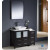 Torino 42 Inch Espresso Modern Bathroom Vanity With Side Cabinet And Vessel Sink