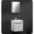 Alto White Modern Bathroom Vanity With Medicine Cabinet