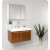 Vista Teak Modern Bathroom Vanity With Medicine Cabinet
