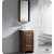 Allier Small Wenge Brown Modern Bathroom Vanity With Mirror