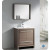 Allier 30 Inch Gray Oak Modern Bathroom Vanity With Mirror