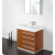 Livello 30 Inch Teak Modern Bathroom Vanity With Medicine Cabinet