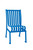 Commercial Hamilton Patio Chair w/o Arm Rests- Blue