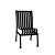 Commercial Hamilton Patio Chair w/o Arm Rests- Black