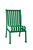 Commercial Hamilton Patio Chair w/o Arm Rests- Green