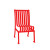 Commercial Hamilton Patio Chair w/o Arm Rests- Red