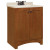 Melborn Chestnut Vanity with Solid Surface Technology Vanity Top - 25 Inch Wide