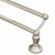 Brushed Nickel Wembley 24 Inch Double Towel Bar