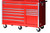 56 Inch 10 Drawer Red Tool Cabinet