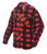 Plaid Solar Fleece Shirt Red X Large