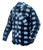 Plaid Solar Fleece Shirt Blue X Large