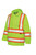 Hi-Vis Rain Jacket With Safety Stripes Yellow/Green 2X Large