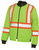 Quilted Safety Jacket With Stripes Yellow/Green 2X Large