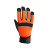 Hi-Vis Glove With Grip Palm Orange/Black Large