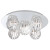 Cosmo Collection 5 Light Chrome & Clear Flushmount