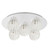 Cosmo Collection 5 Light Chrome & White Flushmount