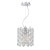 Cristallo Collection 3 Light Chrome Pendant