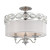 Bijoux Collection 3 Light Chrome Semi Flushmount