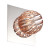 Cosmo Collection 1 Light Chrome & Amber Wall Sconce