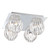 Cosmo Collection 4 Light Chrome & Clear Flushmount