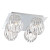 Cosmo Collection 4 Light Chrome & Clear Flushmount