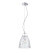 Amero Collection 1 Light Large Chrome & Clear Pendant