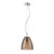 Amero Collection 1 Light Large Chrome & Amber Pendant